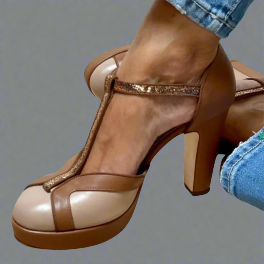 Criselmara T-Strap Heels